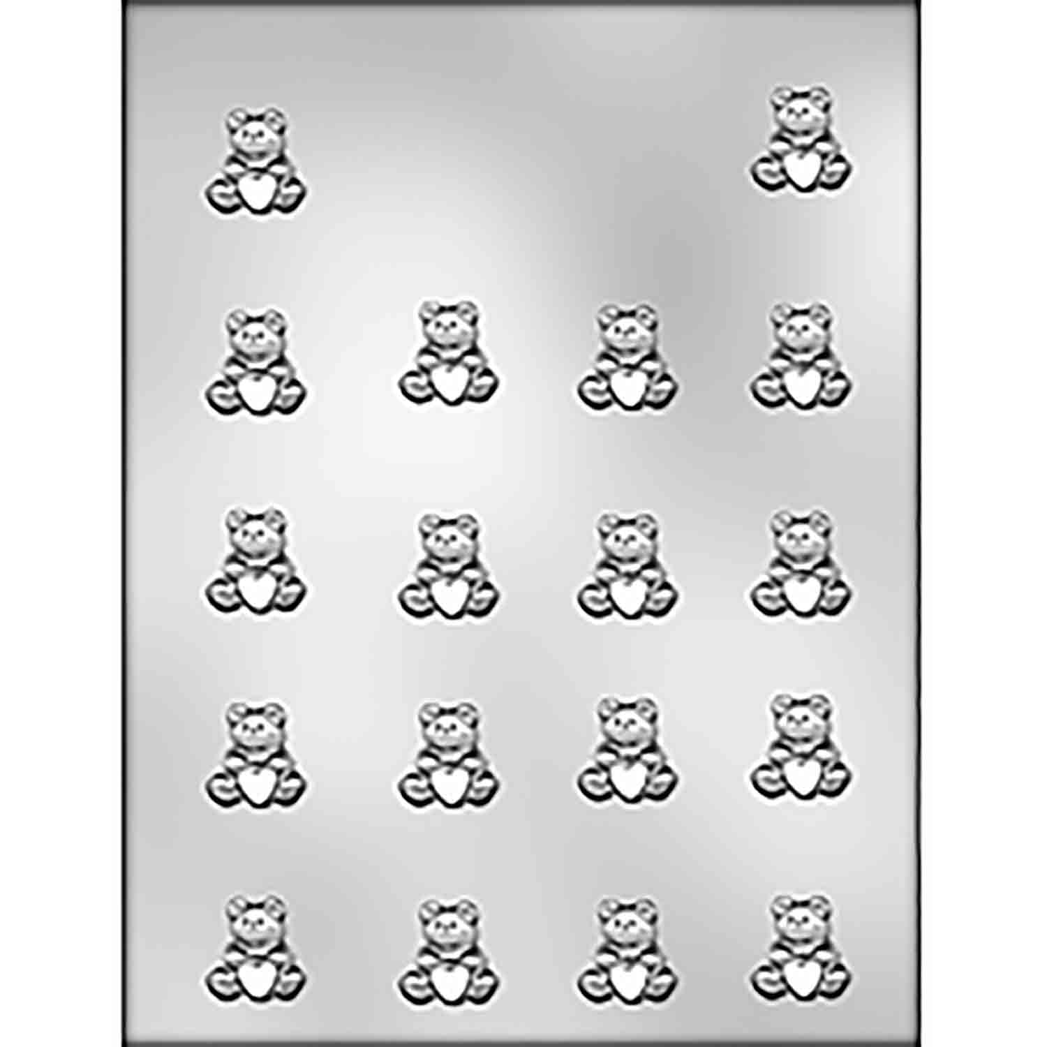 Itty Bitty Bear with Heart Chocolate Candy Mold