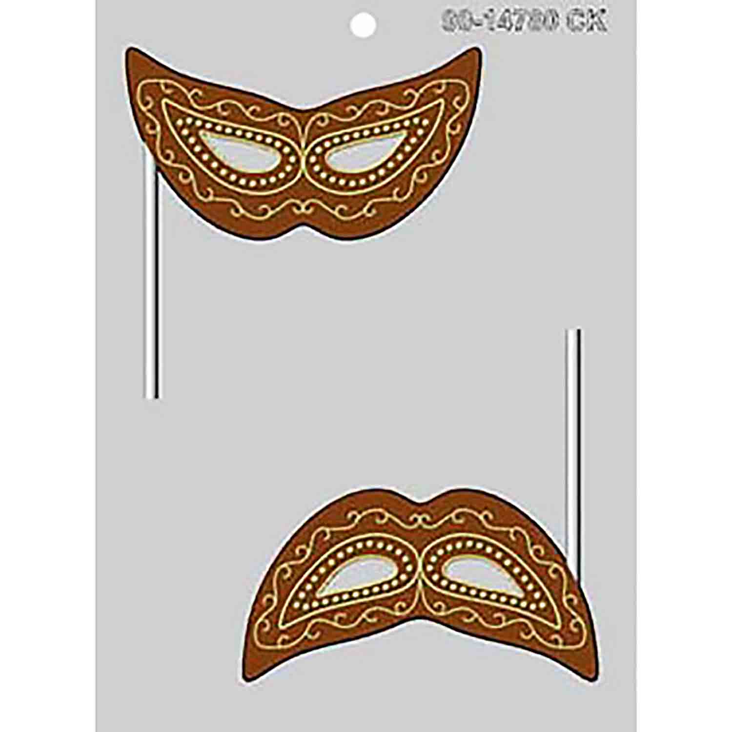 Mardi Gras Sucker Chocolate Candy Mold