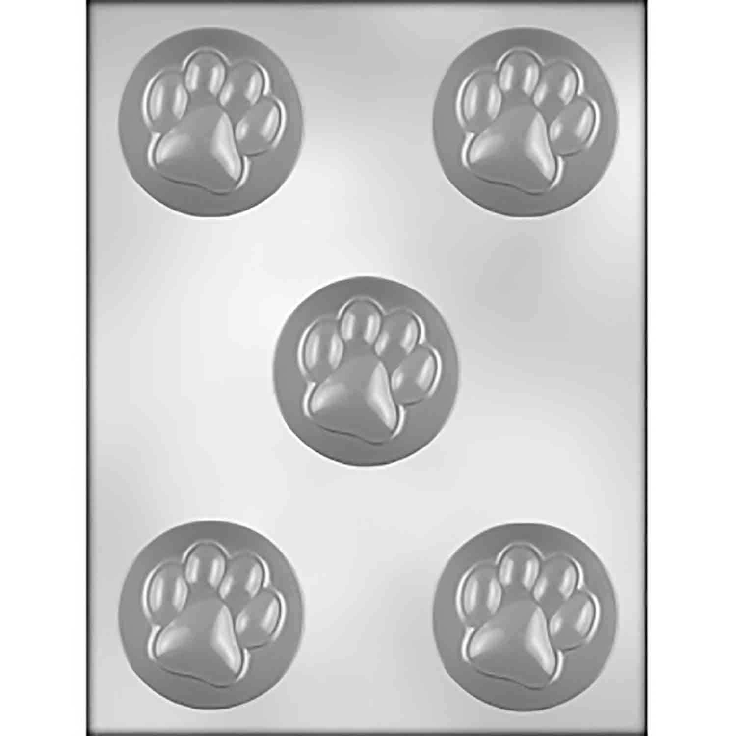 Paw Print Cookie Chocolate Mold 90169105 Country Kitchen SweetArt