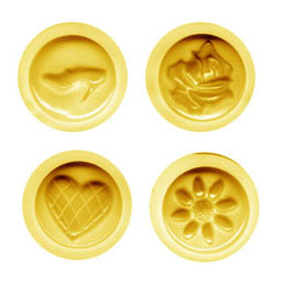 Wedding #2 Asst. Flexible Yellow Rubber Candy Mold