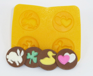 Spring Asst. Flexible Yellow Rubber Candy Mold