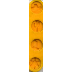 Western Asst. Flexible Yellow Rubber Candy Mold
