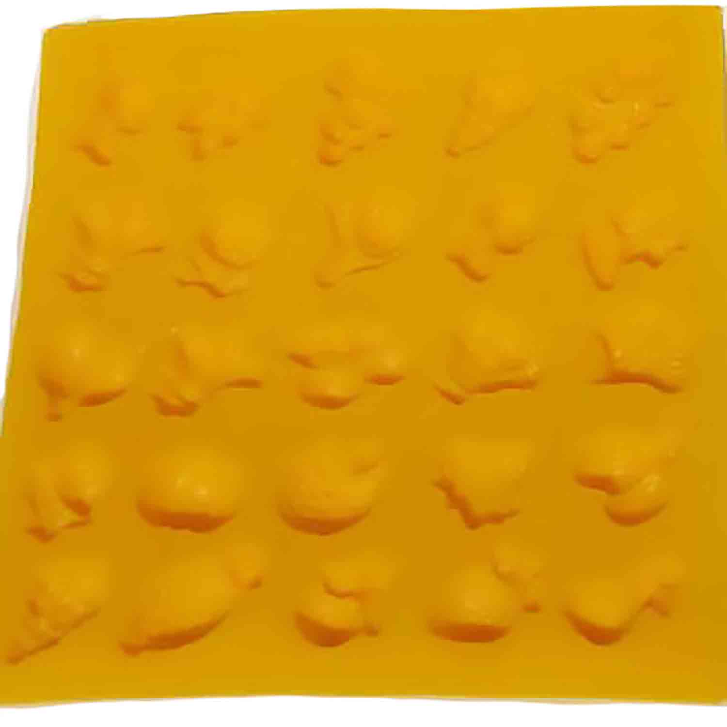 Fruit & Flower Asst. Yellow Rubber Candy Mold