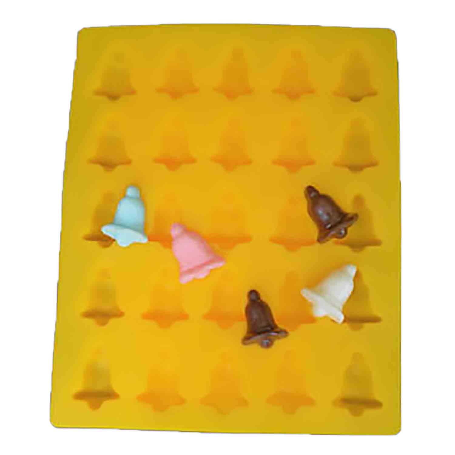 Bell Flexible Yellow Rubber Candy Mold