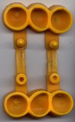 Marzipan 3-D Mold-Orange, Pear, Apple