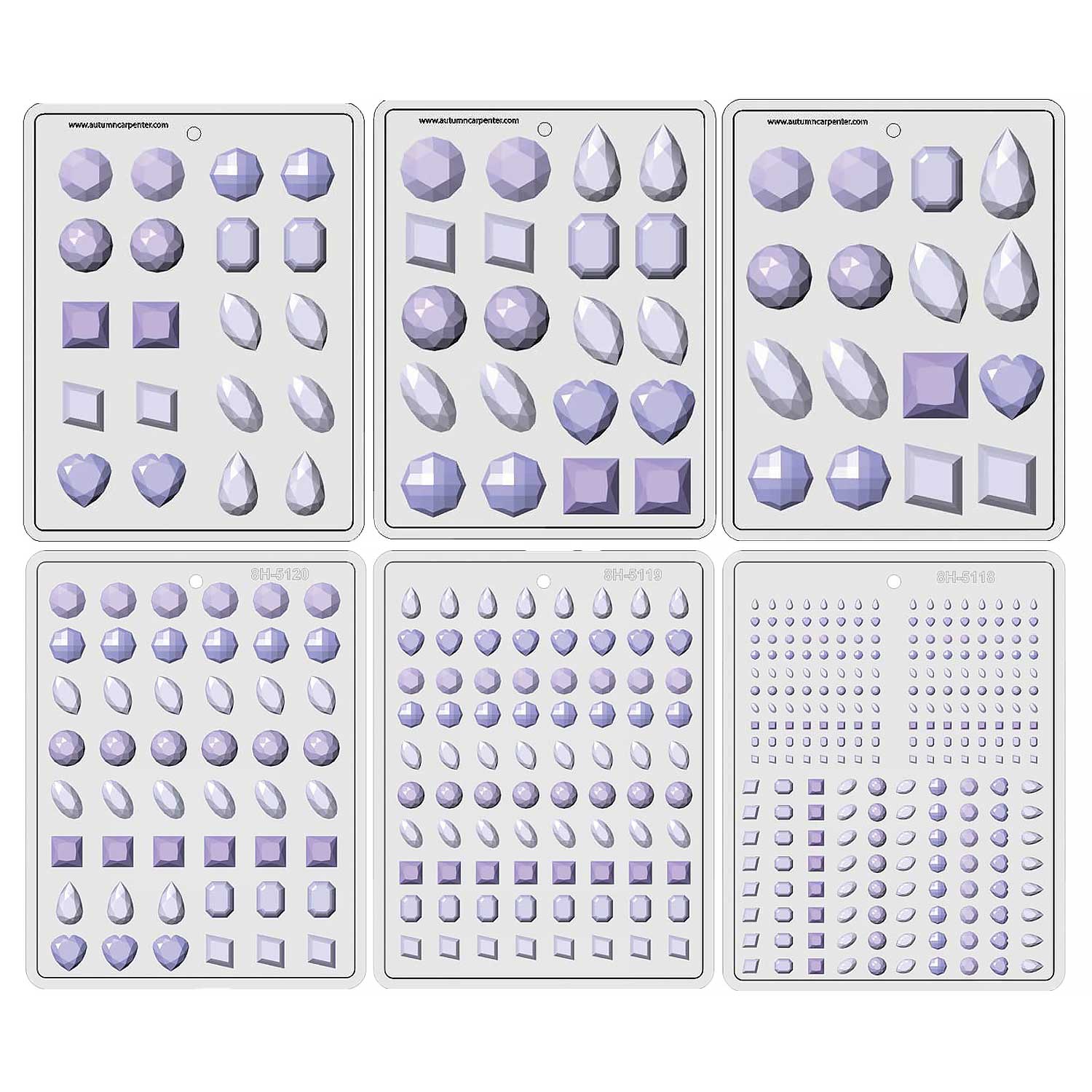Hard Candy Jewel Mold Set