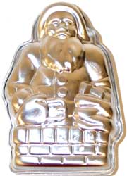 3-D Stand-Up Santa In Chimney Cake Pan