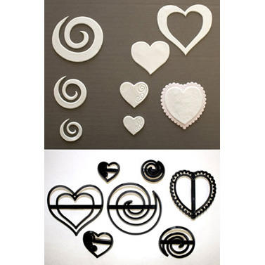 Swirls & Heart- Patchwork Cutter