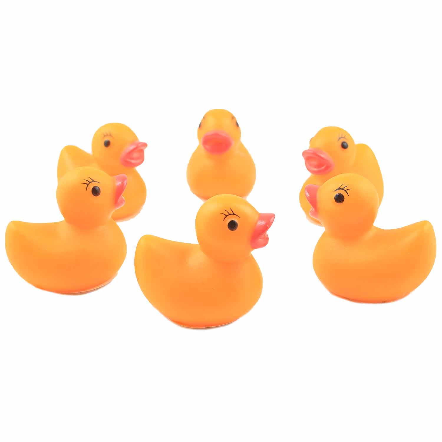 mini neon rubber ducks