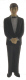 Groomsmen (Caucasian) Black Suit