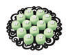 Doilies - Swirl Black 12"