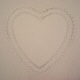 10" White Heart Doilies