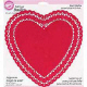6" Red Heart Doilies