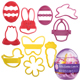 Easter Egg Cookie Cutter Set