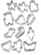 Cookie Cutter Set  - Christmas Metal
