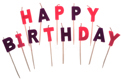 Candle Pick - Happy Birthday in Pink