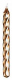 Candles-Metallic Gold