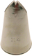 #114 Leaf w/ Vein Notches-Large Opening-Metal Tip