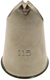 #115 Leaf w/ Vein Notches - Large Opening Stainless Steel Tip
