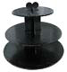 3 Tier Cupcake Stand- Black