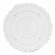  9" Wilton Scalloped Round White Separator Plate