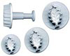 PME Plunger Cutter/Embossers - Holly Leaf Set