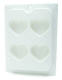 Plastic Mini Cake Pan-Heart-4 Cavity
