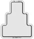 Plastic Cake Pan- Flat 3 Tier Cake