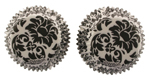 Mini Cups - Black Damask