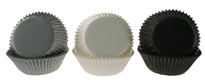Party Cups - Silver/White/Black