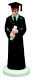 Graduation Figure-Boy w/ Black Gown