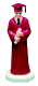 Graduation Figure-Boy w/ Burgundy Gown