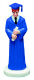 Graduation Figure-Boy w/ Royal Blue Gown