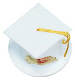 Graduation Hat-White