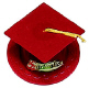 Graduation Hat-Burgundy