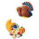 Dec-Ons® Molded Sugar - Turkey & Cornucopia