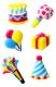 Dec-Ons® Molded Sugar - Mini Birthday Assortment