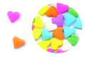 Multi Color Hearts Edible Confetti Sprinkles