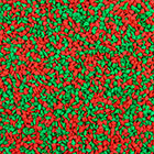 Mini Red and Green Trees Edible Confetti Sprinkles