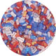 Coarse Sugar Crystals-Red, White & Blue