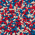 Jimmies-Red, White & Blue
