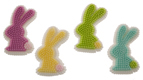 Icing Decorations - Silhouette Bunny