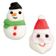 Royal Icing Decorations - Snowman & Santa
