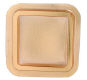 Individual Mint Gold Square Base Clear Lid Box