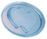 Individual Mint Double Heart Silver Base Candy Box