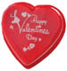 4 oz. Red Heart Imprinted Clear Lid Candy Box