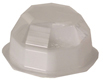 One Piece White Base Clear Beveled Lid Candy Box