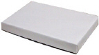 1 lb. Two Piece Gold Base White Lid Candy Box