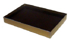 1 lb. Two Piece Gold Base Clear Lid  Candy Box
