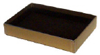 1/2 lb. Two Piece Gold Base Clear Lid Candy Box